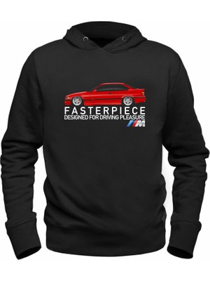 Alfa Tshirt Araba Bmw M Tasarımlı Baskılı Siyah Sweatshirt