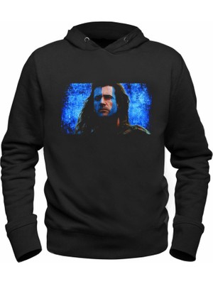 Alfa Tshirt Braveheart Baskılı Siyah Sweatshirt