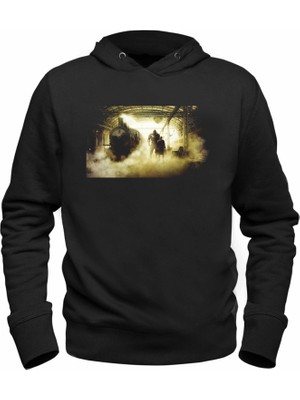 Alfa Tshirt Fullmetal Alchemist Baskılı Siyah Sweatshirt