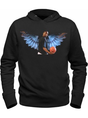 Alfa Tshirt Kobe Bryant Resimli  Baskı Siyah Sweatshirt