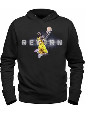 Alfa Tshirt Kobe Bryant Resim Baskılı Siyah Sweatshirt