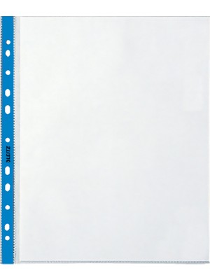Leitz Poşet Dosya Kristal Mavi Kenarlı A4 90 Mıc 100’LÜ L-4700
