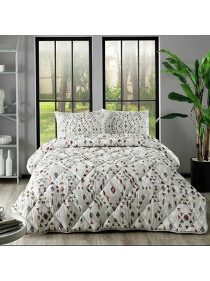 Taç - Joan Bej Tek Kişilik Yastık Hediyeli Yorgan Seti