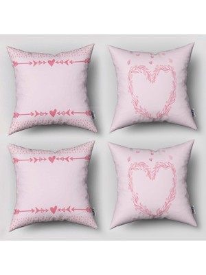 instababyrooms Çift Taraflı Dekoratif 43CM x 43CM Bebek Çocuk Odası 4 Lü Kırlent Kılıfı Model 282