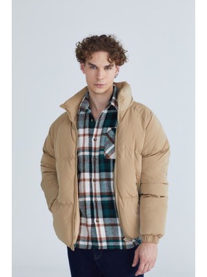 Bpm Erkek Reglan Kol Oversize Camel Şişme Mont