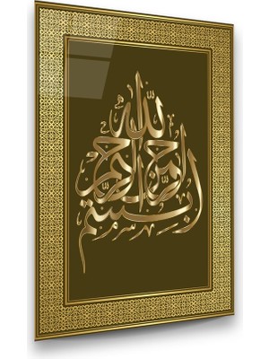 Glass Art Concept Besmele Dikey Cam Tablo