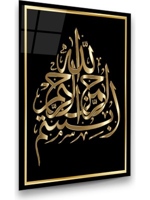 Glass Art Concept Besmele Dikey Cam Tablo