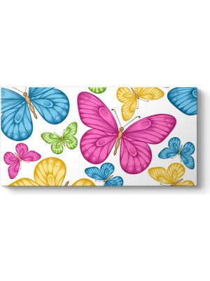 Tabloshop Renkli Kelebekler Çocuk Tablosu