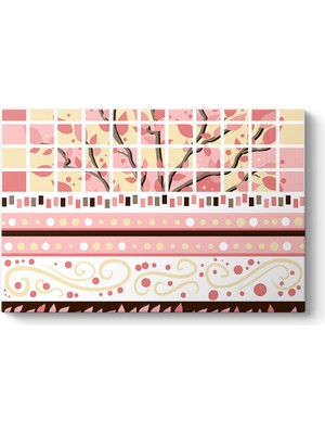 Tabloshop Pembe Dekor Tablosu