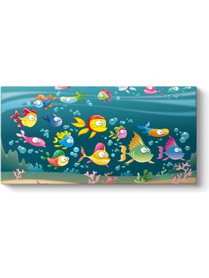 Tabloshop Renkli Balıklar Tablosu