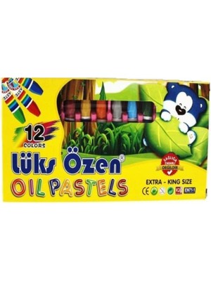 Lüks Özen Pastel Boya 12 Renk Karton Kutu