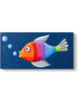 Tabloshop Rengarenk Balık Tablosu