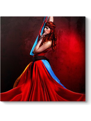 Tabloshop Kırmızı Elbise Tablosu