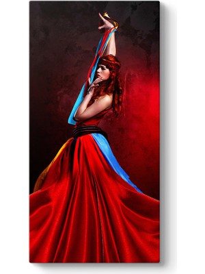 Tabloshop Kırmızı Elbise Tablosu