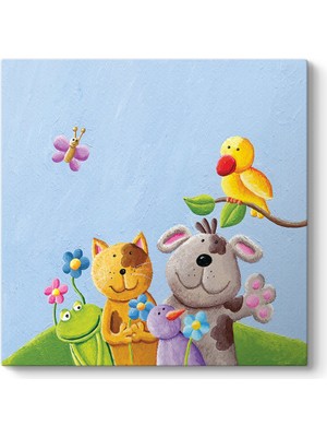Tabloshop Mutlu Hayvanlar Tablo