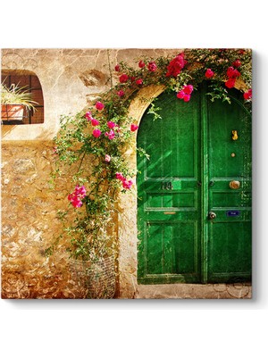 Tabloshop Yeşil Kapı Tablosu