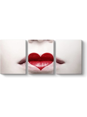 Tabloshop Kalp Dudak Tablosu