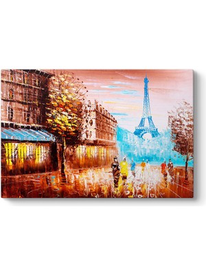 Tabloshop Mavi Eyfel Kulesi Tablosu