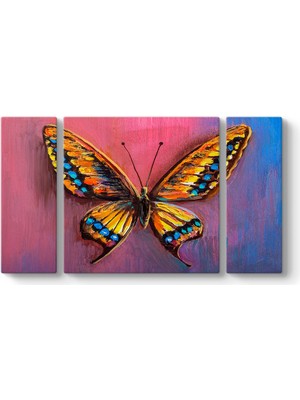 Tabloshop Rengarenk Kelebek Tablosu
