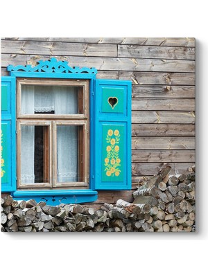 Tabloshop Mavi Pencere Tablosu