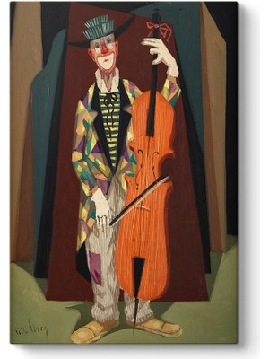 Tabloshop Pelle Aberg - Basspelande Clown Tablosu