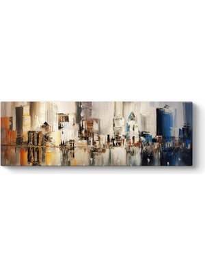 Tabloshop Soyut Şehir Manzarası Tablosu