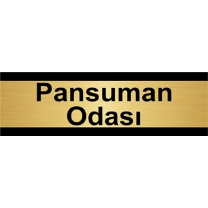 Özarslan Dizayn Pansuman Odası 10 x 20 cm Metal Yönlendirme Levhası