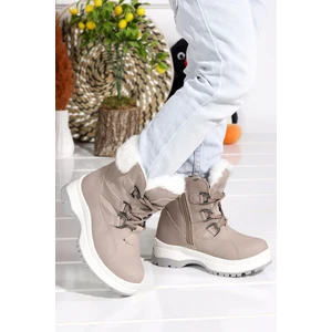 946.21K.240 Alexis Içi Termal Kürk Bağcıklı Kız Çocuk Bot Ayakkabı