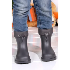 W10257 Bimbi Euri Kız/erkek Çocuk Su Geçirmez Yağmur Kar Çizmesi Gri