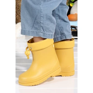 W10257 Bimbi Euri Kız/erkek Çocuk Su Geçirmez Yağmur Kar Çizmesi Sarı