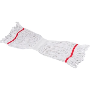 Çift Kovalı Temizlik Arabası Seti Yedek Dar Islak Mop Püskül Paspas 17 Cm  -  500  gr  - Beyaz - 10 Adet