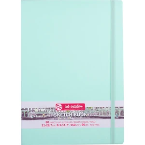 Sketchbook Sert Kapak Eskiz Çizim Defteri 21 x 30 cm 140 gr 80 Yp Pastel Mint Yeşili