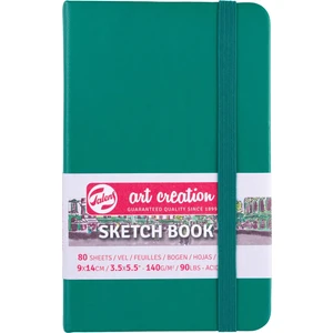 Sketchbook Sert Kapak Eskiz Çizim Defteri 9 x 14 cm 140 gr 80 Yp Forest Green
