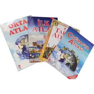 Ema Kitap Orta Atlas - İlk Atlas - Tarih Atlası - Coğrafya Atlası