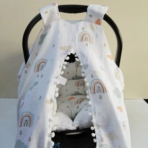 Babies Dream Puset Örtüsü ve Minderi 100% Pamuk Müslin Kumaş