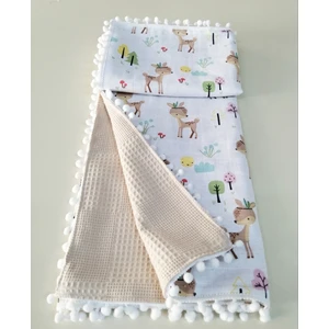 Babies Dream Müslin Pike 110x100 Ölçülerinde Bir Tarafı Müslin Bir Tarafı Pike 100% Pamuk