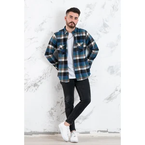 Slimfit Çift Cep Oduncu Gömlek