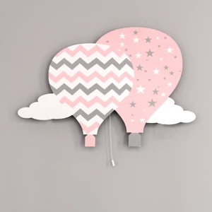 Pembe Çift Balon Aydınlatma