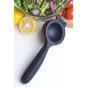 Gıda Bizde Portakal Limon Narenciye Sıkacağı Döküm Mat Siyah 23 cm Limon Sıkacağı