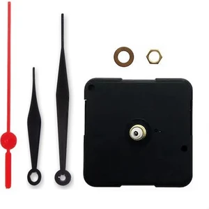1 Adet, Duvar Saat Mekanizması, Sessiz, 10 mm Şaft, Saat Motoru, Metal Akrep, Yelkovan, Saniye
