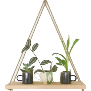 Bfd Shop Bfdshop Doğal Ahşap 2li Uçan Raf