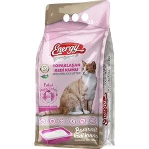 Topaklaşan Kedi Kumu Bebek Pudrası Kokulu-10 Lt-2 Adet