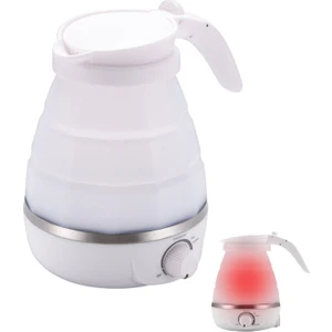 Seyahat Katlanabilir Elektrikli Su Isıtıcısı Hızlı Su Kaynar Gıda Sınıfı Silikon Küçük Katlanabilir 110V-240V (Yurt Dışından)