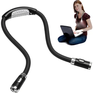 Taşınabilir U-Şekilli LED Esnek Handsfree Hug Boyun Okuma Lambası (Siyah) (Yurt Dışından)