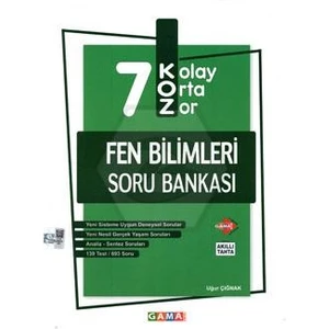 Gama Yayınları 7. Sınıf Koz Fen Bilimleri Soru Bankası