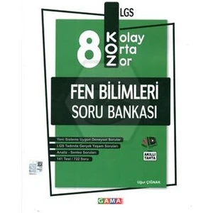 Gama Yayınları 8. Sınıf LGS Koz Fen Bilimleri Soru Bankası