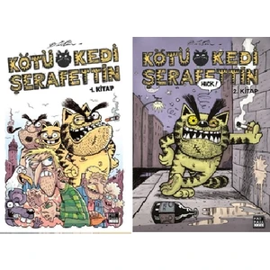 Kötü Kedi Şerafettin 2 Kitap Set - Bülent Üstün