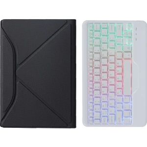 BM10S Klavye + Kılıf Lenovo Akıllı Tab M10 Hpd Plus TB-X606F Beyaz (Yurt Dışından)