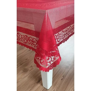 Osmanlı Desen Masa Örtüsü Kırmızı