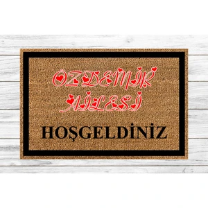 Paspas Kişiye Özel Isimli Kapı Önü Paspası